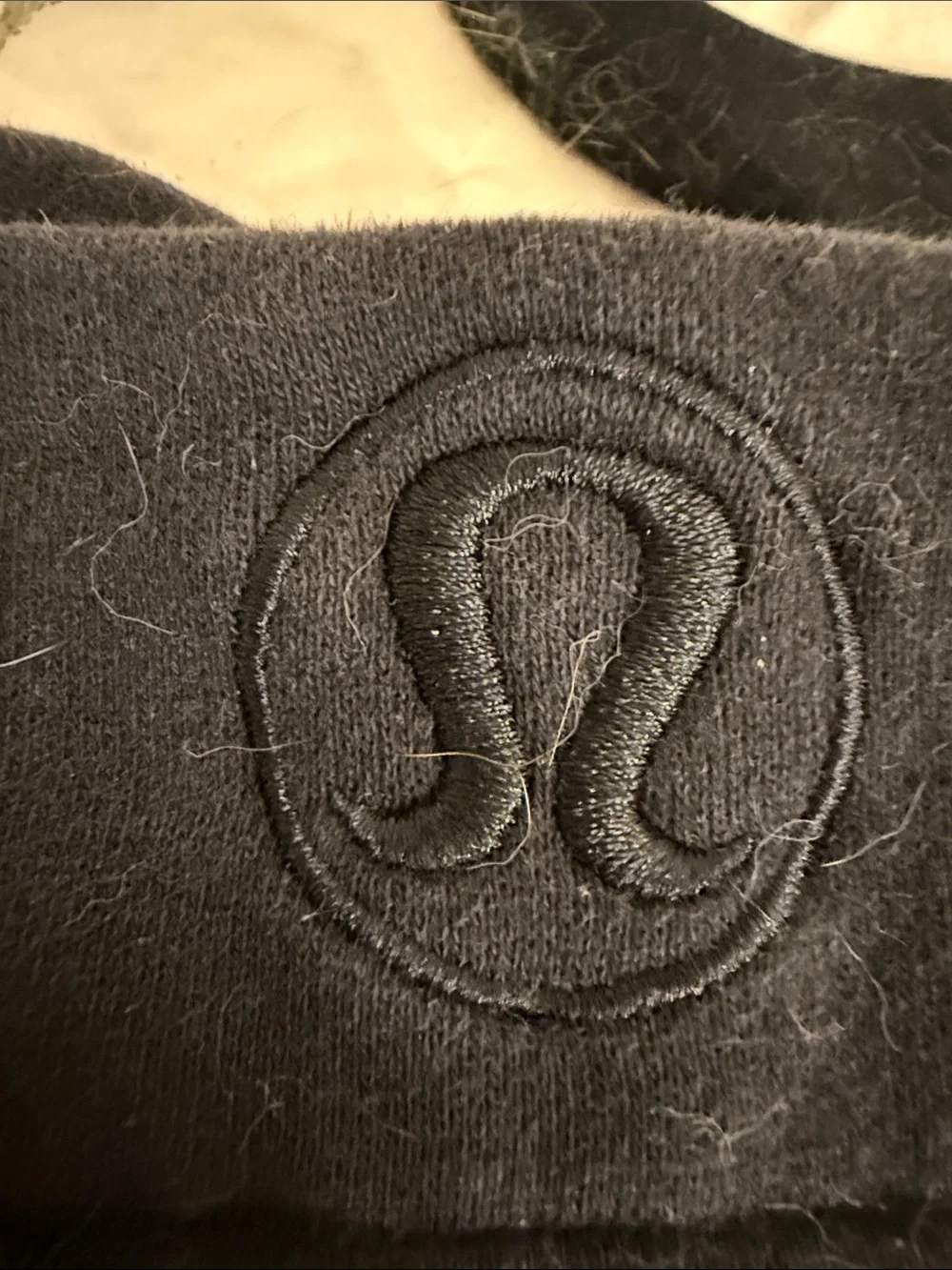 lululemon athletica Black Zip Hoodie with Logo Tag on the hood and on the zipper
